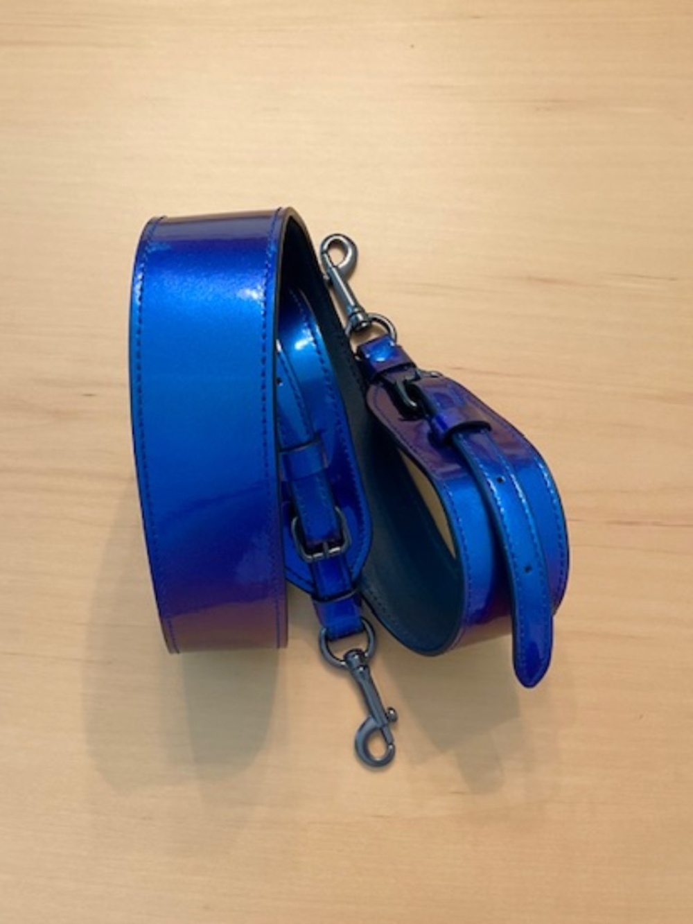 Coach Hologram Patent Leather Strap